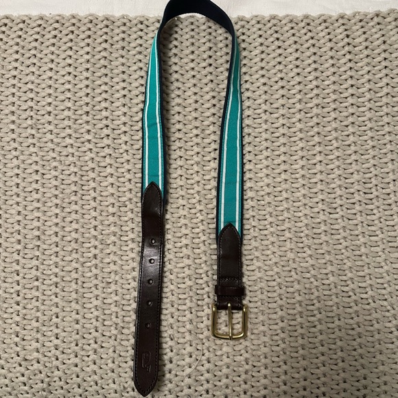 Vineyard Vines Men’s 32” inch belt green navy - Picture 1 of 6